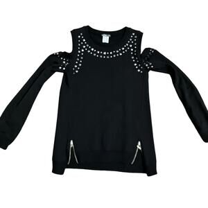 VENUS Elegant Black Studded  top XS